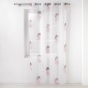 Panneau a oeillets 140 x 240 cm voile imprime transfert petite princesse Blanc