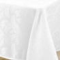 Nappe rectangle 140 x 240 cm jacquard doriane Blanc