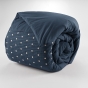 Housse de couette 100% coton luxe 57 fils 260 x 240 cm Agathe Bleu