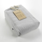 Pack Housse de couette 240x220 cm chaude en flanelle   + 2 taies + drap housse 140x190 Candice Gris