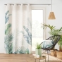 Rideau a oeillets 140 x 260 cm polyester/lin imprime native des. place Sans