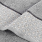 Drap de bain 90 x 150 cm éponge unie jacquard Belina Gris