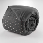Housse de couette 100% coton luxe 57 fils 200 x 200 cm Agathe Anthracite