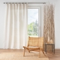 Rideau a passants 140 x 240 cm polyester/lin uni Pauline
