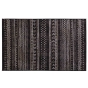 Tapis rectangle 68 x 110 cm viscose tissee tallulah Noir