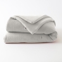 Édredon 180 x 240 cm - Double Gaze de Coton 125 gr/m² - Uni Gaïa Gris Clair