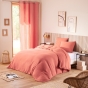 Housse de Couette 240 x 220 cm + 2 Taies "Avy" en Gaze de Coton Rose