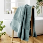 Drap de Bain 90 x 150 cm – Coton Épais 600 g/m² – Éponge Unie – Garance Bleu glacier