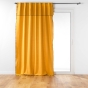 Lot de 2 Rideaux passants cache-volants en coton 140 x 240 cm Mistraline Moutarde