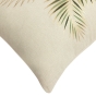 Coussin déhoussable 45 x 45 cm Polycoton imprimé métallisé ISADORA Sauge