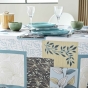 Nappe rectangle 150 x 240 cm polyester imprime faya Sauge