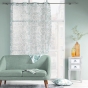 Rideau à œillets grande hauteur 140 x 280 cm en polyester imprimé – Biovana