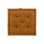 Coussin de sol déhoussable  50 x 50 x 10 cm coton/polyester recyclé Twily Camel