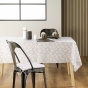 Nappe rectangle 140 x 240 cm microfibre imprimee divany Naturel