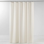 Rideau de douche+crochets 180 x 200 cm polyester uni yaline Naturel