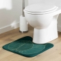 Tapis contour wc 45 x 45 cm microfibre imprimée Jade