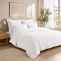 Housse de Couette 240 x 220 cm Prestige 120 Fils/cm² Satin de Coton Blanc