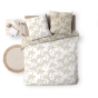 Parure de couette réversible + 240 x 220 cm coton 57 fils + 2 taies Oliana