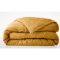 Housse de Couette 260 x 240 cm – Lin Lavé Français Luxe Soline – Miel