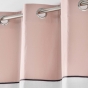 Voilage à œillets 137 x 240 cm – Voile sablé + haut coton Jolibel Rose