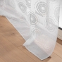 Voilage a oeillets 140 x 240 cm voile sablé  imprimé metallisé Lison Argent