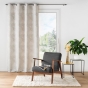 Rideau a oeillets 140 x 260 cm jacquard Teora Taupe