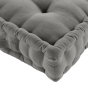 Coussin de sol 50 x 50 x 10 cm coton/polyester recycle grs twily Gris