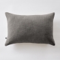 Coussin Déhoussable 40 x 60 cm – 100 % Coton Texturé – Sixtine Ardoise