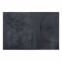 Tapis rectangle 140 x 200 cm viscose relief Géode - Anthracite