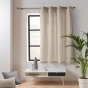 Rideau petite hauteur 135 x 180 cm coton/polyester recyclé Twily Beige
