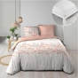 Pack housse de couette 240 x 220 cm Magdalena + DH 140 x 190 cm Blanc