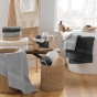 Drap de bain 90 x 150 cm éponge coton piegné Elegance Athracite