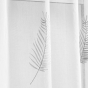 Voilage sablé  140 x 240 cm brodé metallisé Palmeor Argent