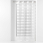 Voilage a oeillets 140 x 260 cm voile sablé fils coupés Lalina Blanc