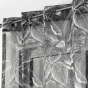 Lot de 2 Voilages a oeillets 140 x 240 cm voile sablé imprimé Cabana Noir