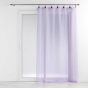 Voilage a anneaux 140 x 240 cm voile tissé Linka Lilas