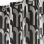 Rideau a oeillets 140 x 260 cm jacquard Medicis Noir