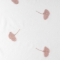 Voilage 140 x 240 cm brodé Ariella Blanc/Rose