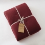 Édredon 180 x 240 cm - Double Gaze de Coton 125 gr/m² - Uni Gaïa Bordeaux