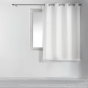 Rideau occultant à œillets 135 x 180 cm chambray uni Chinéa Blanc – petite hauteur