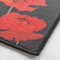Tapis rectangle 50 x1 20 cm – Coquelicots – Finition surjet – antidérapant