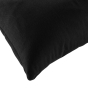 Coussin dehoussable 30 x 50 cm coton/polyester recycle grs twily Noir