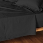 Drap plat 2 pers. 240 x 300 cm coton 57 fils Lina Noir
