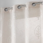 Voilage a oeillets 140 x 240 cm effet li brodé Sonata Beige