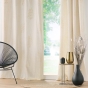 Lot de 2 Rideaux a oeillets 140 x 240 cm polyester et lin Venus