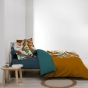 Housse de couette 260 x 240 cm percale de coton 78 fils imprimé  Yucca
