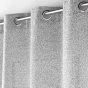 Voilage a oeillets 140 x 240 cm effet lainage Loulaine Gris