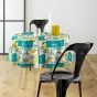 Nappe ronde (0) 160 cm pvc imprime citronnade Sans