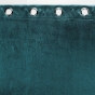 Rideau à œillets 135 x 240 cm – Occultant velours frappé Anthéa Pétrole
