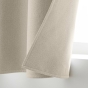 Rideau occultant à œillets 135 x 180 cm chambray uni Chinéa Beige – petite hauteur